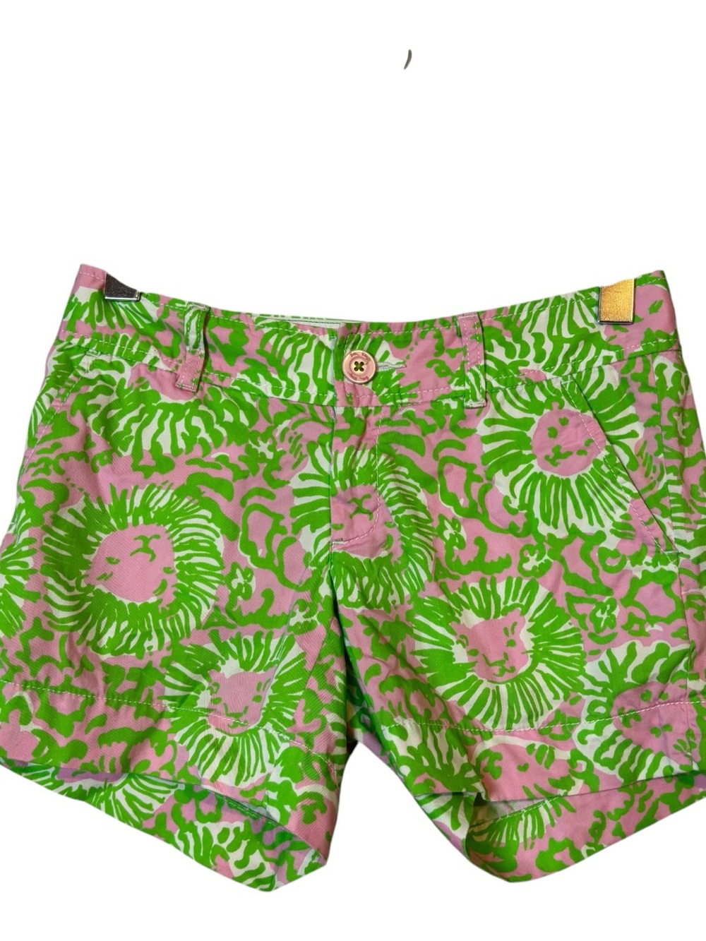 Lilly Pulitzer Sunnyside Lion the Callahan Shorts Size 00